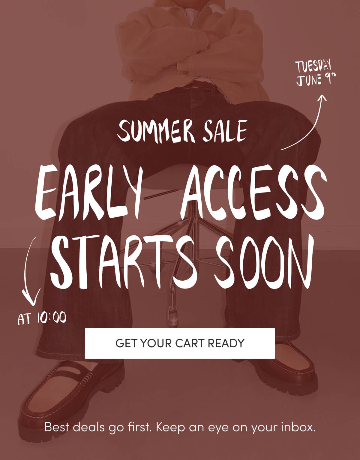 Summer Sale - Early Access Starts Soon - Tuesday, June 9th at 10:00 - Get your cart ready - Best deals go first. Keep an eye on your inbox