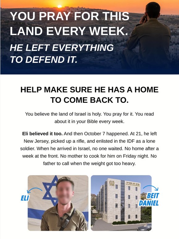 —, he fights for the Bible you love. Give him a home...