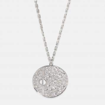18K White Gold and Diamond Lov