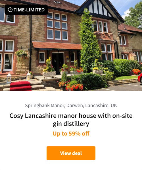 Cosy Lancashire manor house with on-site gin distillery
