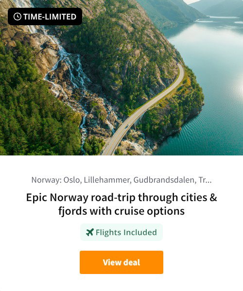 Epic Norway road-trip through cities &amp; fjords with cruise options