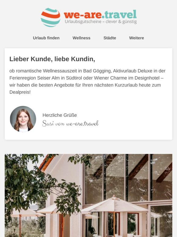 Wellness & Genuss in Bad Gögging ++ Urlaub Deluxe in der Region Seiser Alm ++ Wiener Charme im Designhotel
