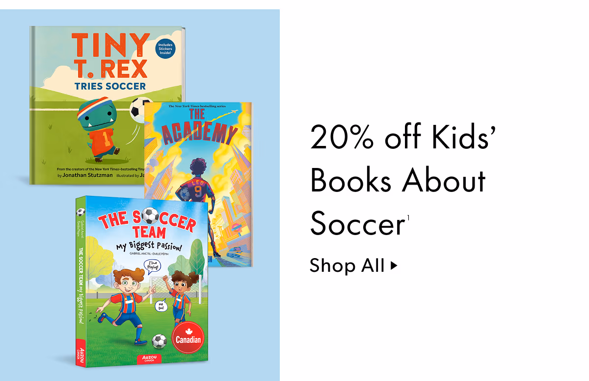 20% off Kids' Books About Soccer