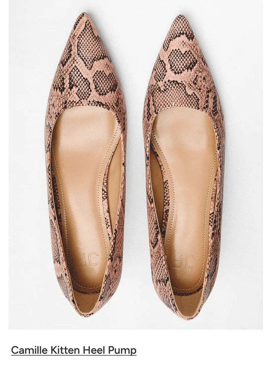 Camille Kitten Heel Pump