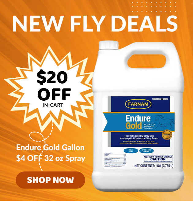 Up to $20 off New endure gold fly spray in-cart