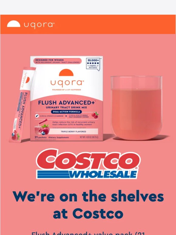 Spotted at Costco: Uqora Flush Advanced+