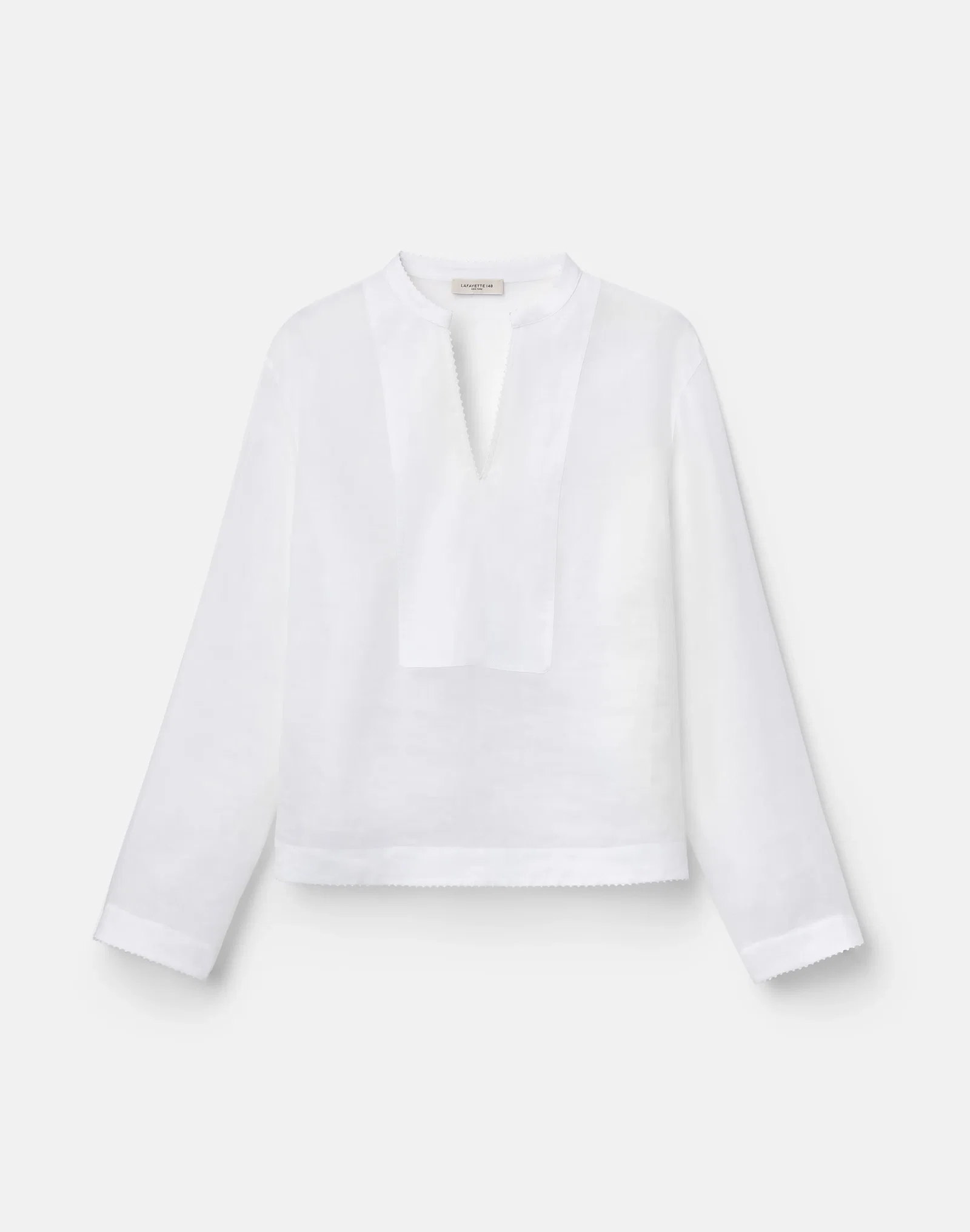 Image of Gemma Cloth Voile Popover Blouse