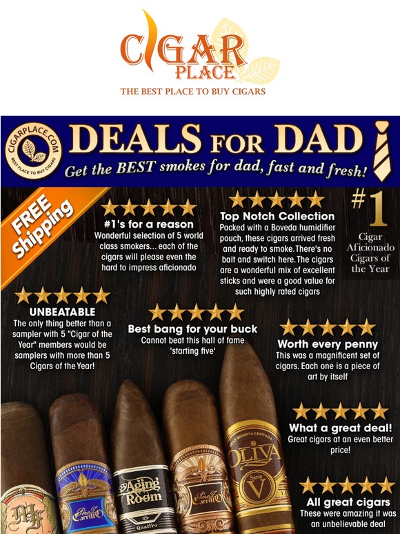 Only the Best for Dad: Five #1 Sticks, One Unforgettable Gift