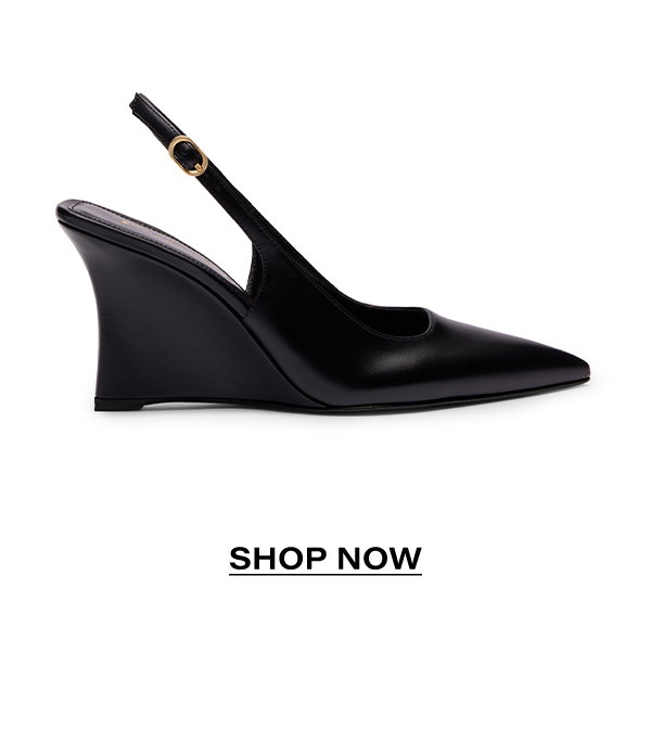 Vinnie Sling Wedge in Black