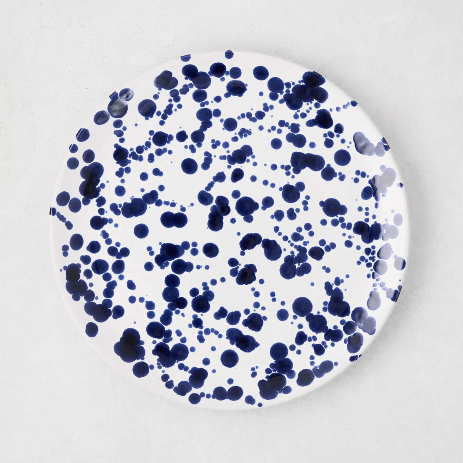 Image of Navy Splatter Salad Plate