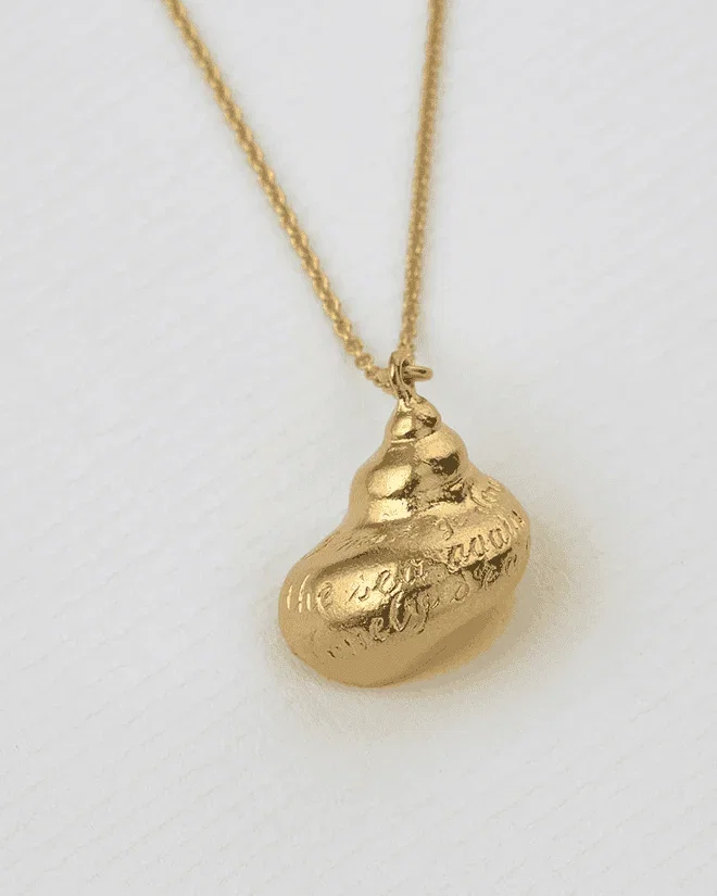 Engraved Shell Necklace