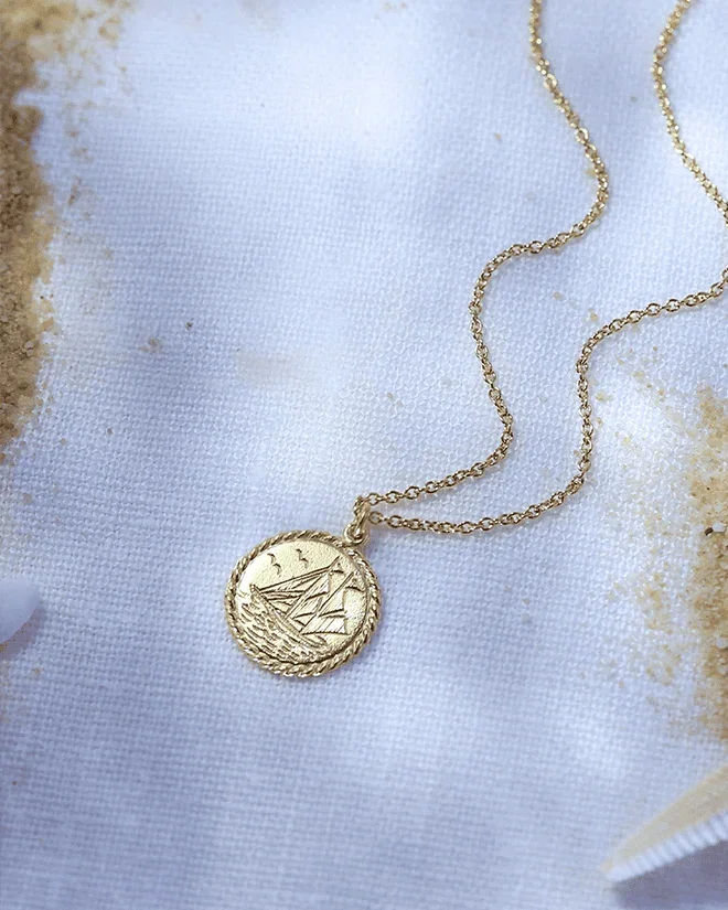 Nautical Antique Coin Necklace