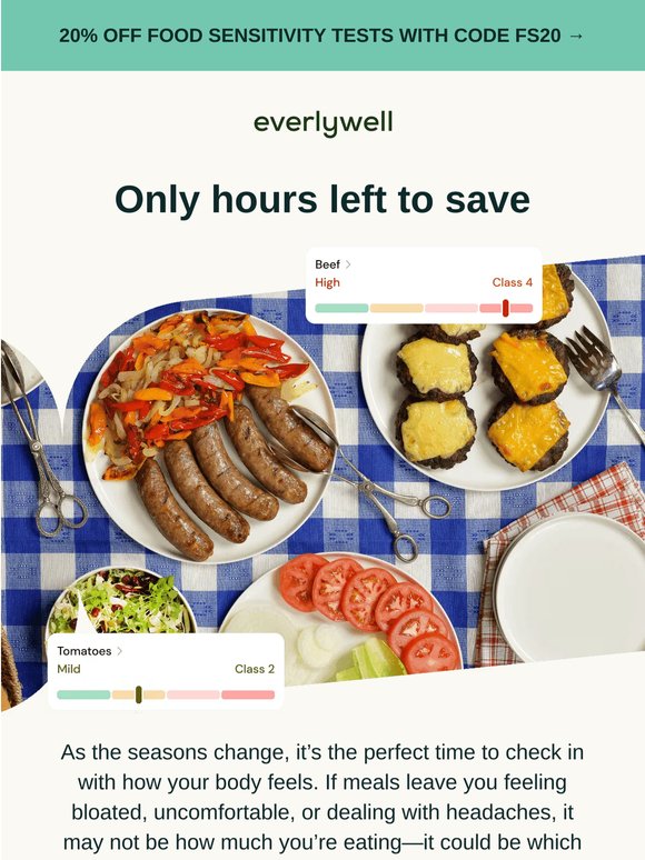 Last day: 20% off to find out what’s behind your bloating