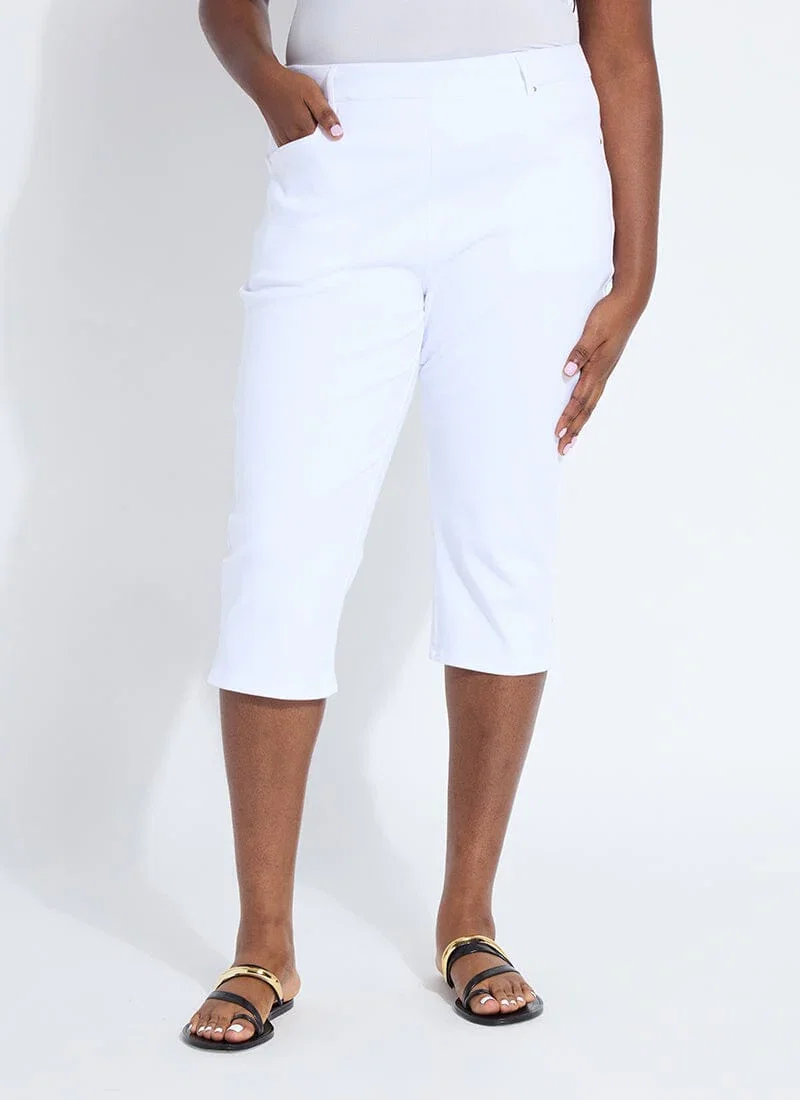 Image of Granada Front Pocket Capri Denim Curvy (18.5" Inseam)