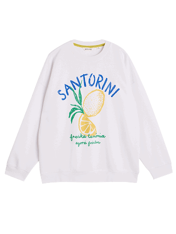 Shop Cleo Longline Graphic Sweat