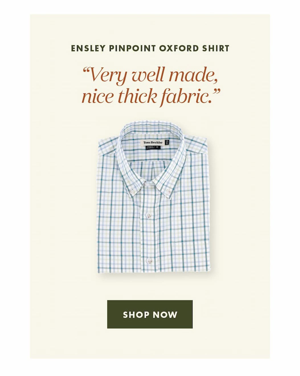 Ensley Pinpoint Oxford Shirt