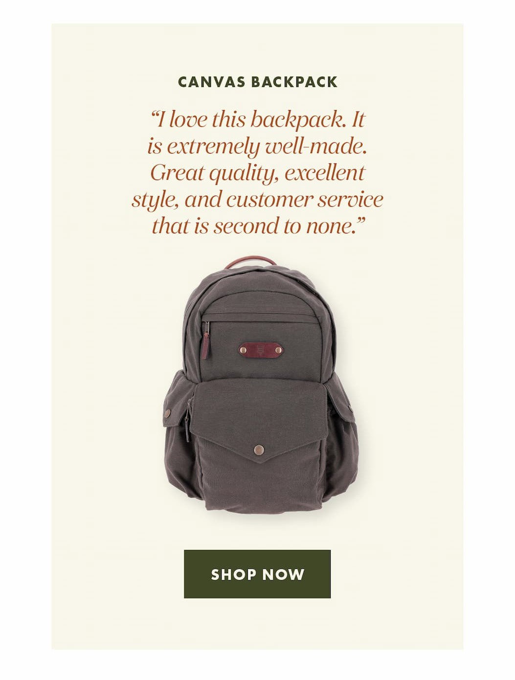 Canvas Backpack