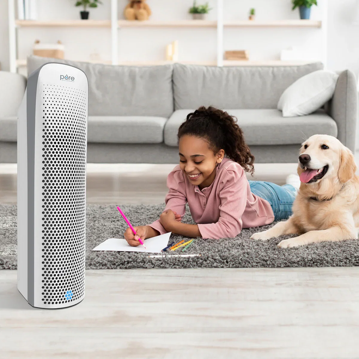 Image of HEPA UV-C Tower Air Purifier