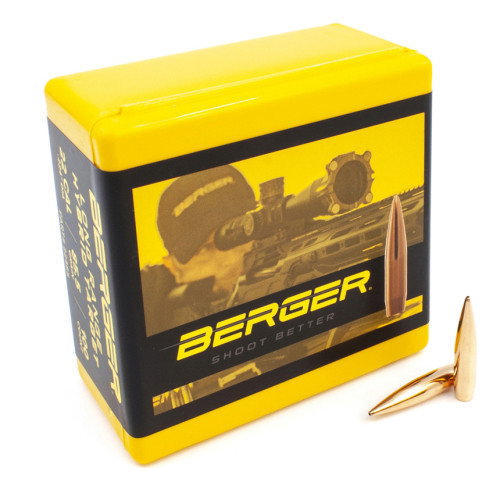 Image of Berger 22 Cal. 85.5 Gr LR Hybrid Target Bullets (100 Ct)