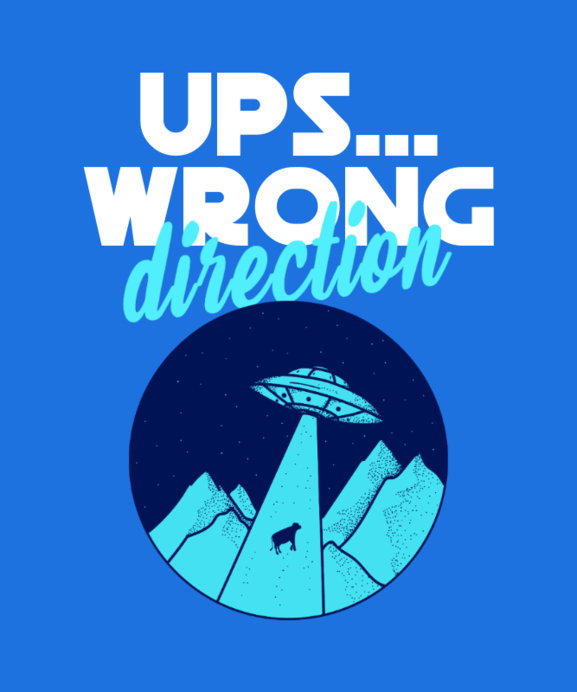 Aliens-Themed T-Shirt Design Creator Featuring a UFO Abducting a Cow 
