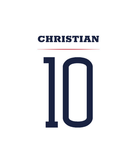Back T-Shirt Design Template Featuring a Huge Number for a Soccer Player 