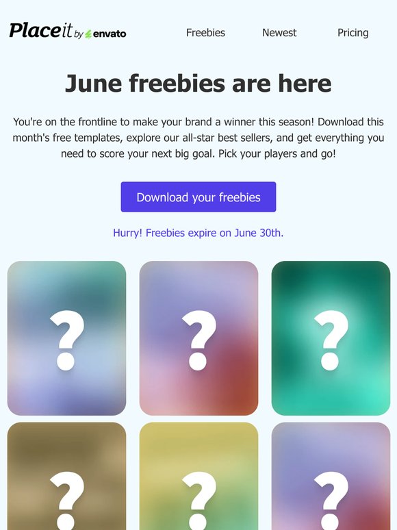 ⚽️ June freebies are ready to play