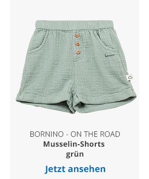 Bornino - On The Road Musselin-Shorts grün