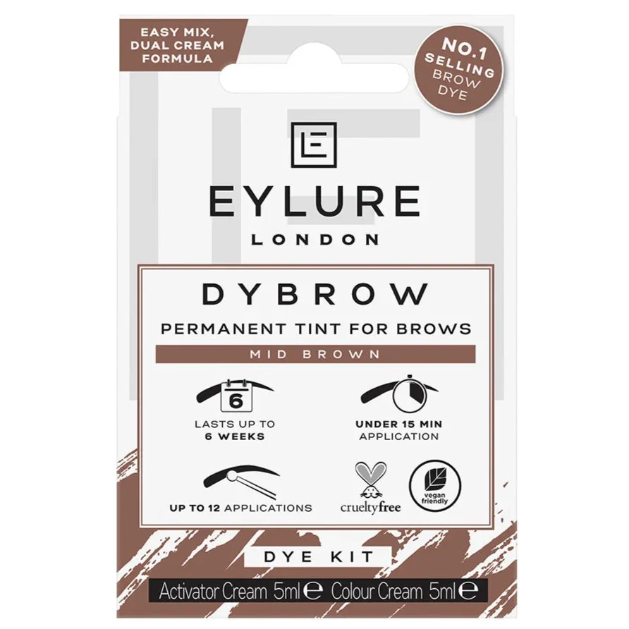 Image of Eylure Dybrow Permanent Eyebrow Tint - Mid Brown