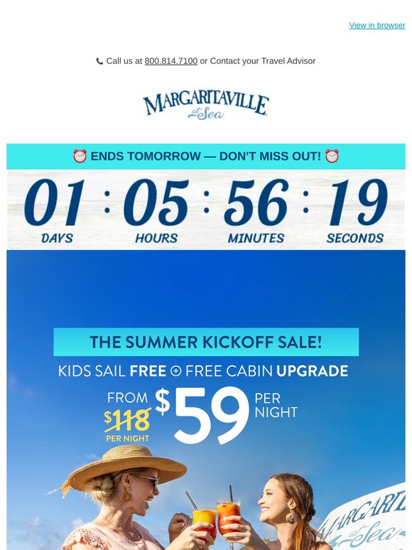 🌴 $59/Night Cruises END TOMORROW!