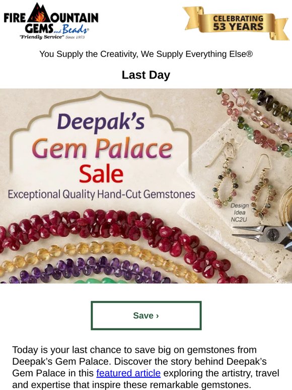 Last Day - Deepak's Gem Palace Bead SALE