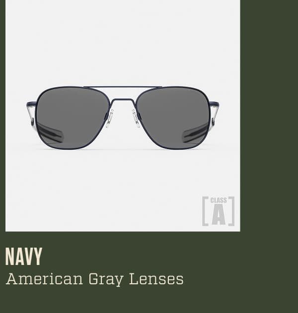 Class A Aviator - Navy & American Gray