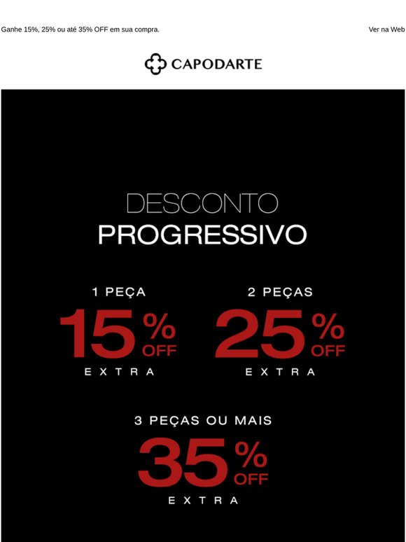 Seu desconto aumenta a cada escolha