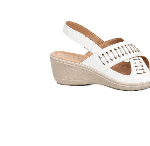 Easy Close Braided Wedge Sandal