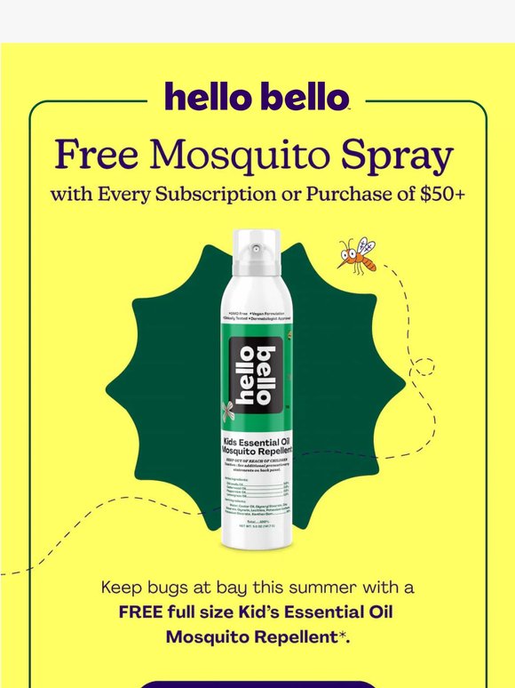 Bzzzz off🦟(Here's a free mosquito spray on us)