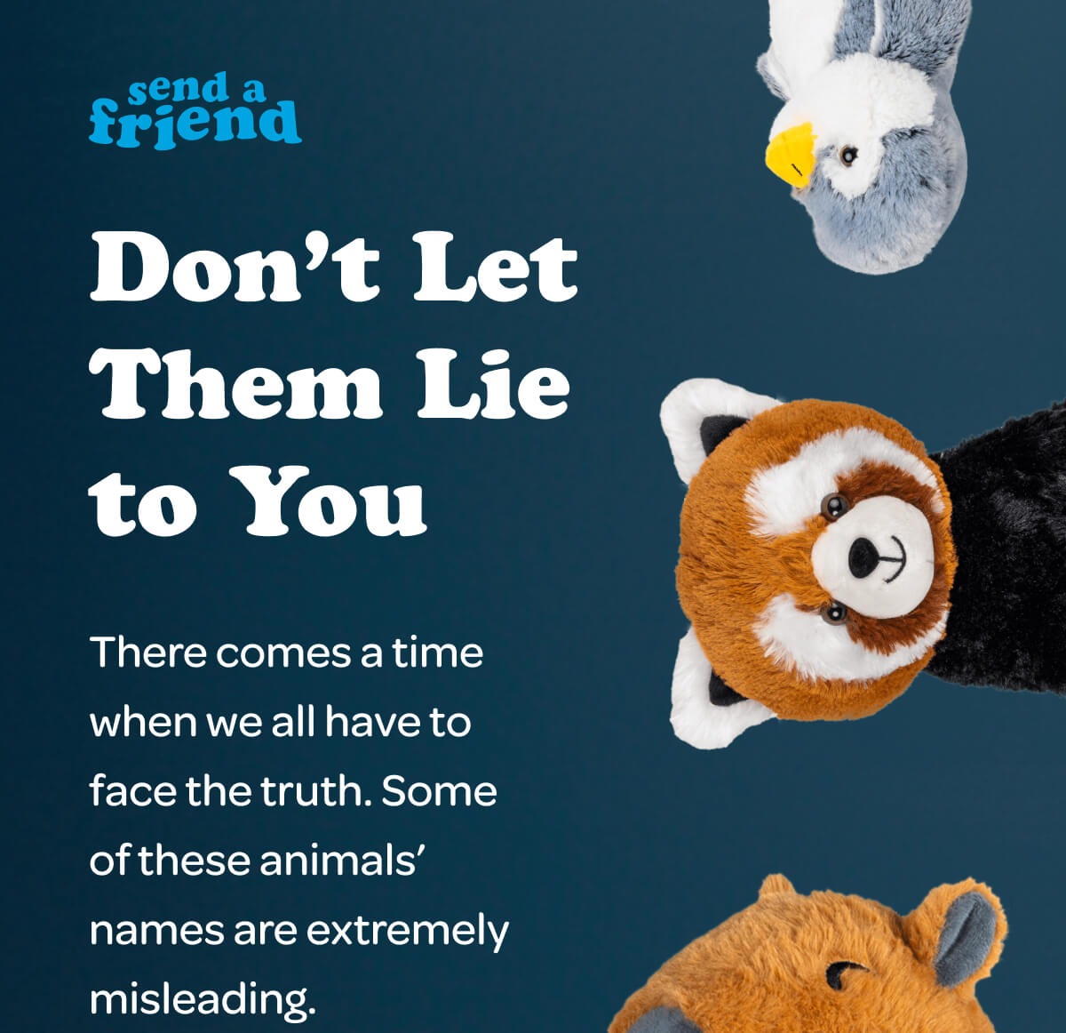 Don’t Let Them Lie to You There comes a time when we all have to face the truth. Some of these animals’ names are extremely misleading.