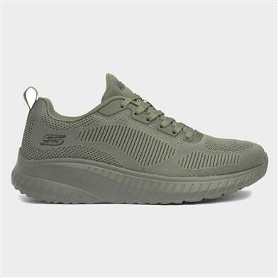 Skechers Bobs Squad Chaos Prism Mens Olive Trainer