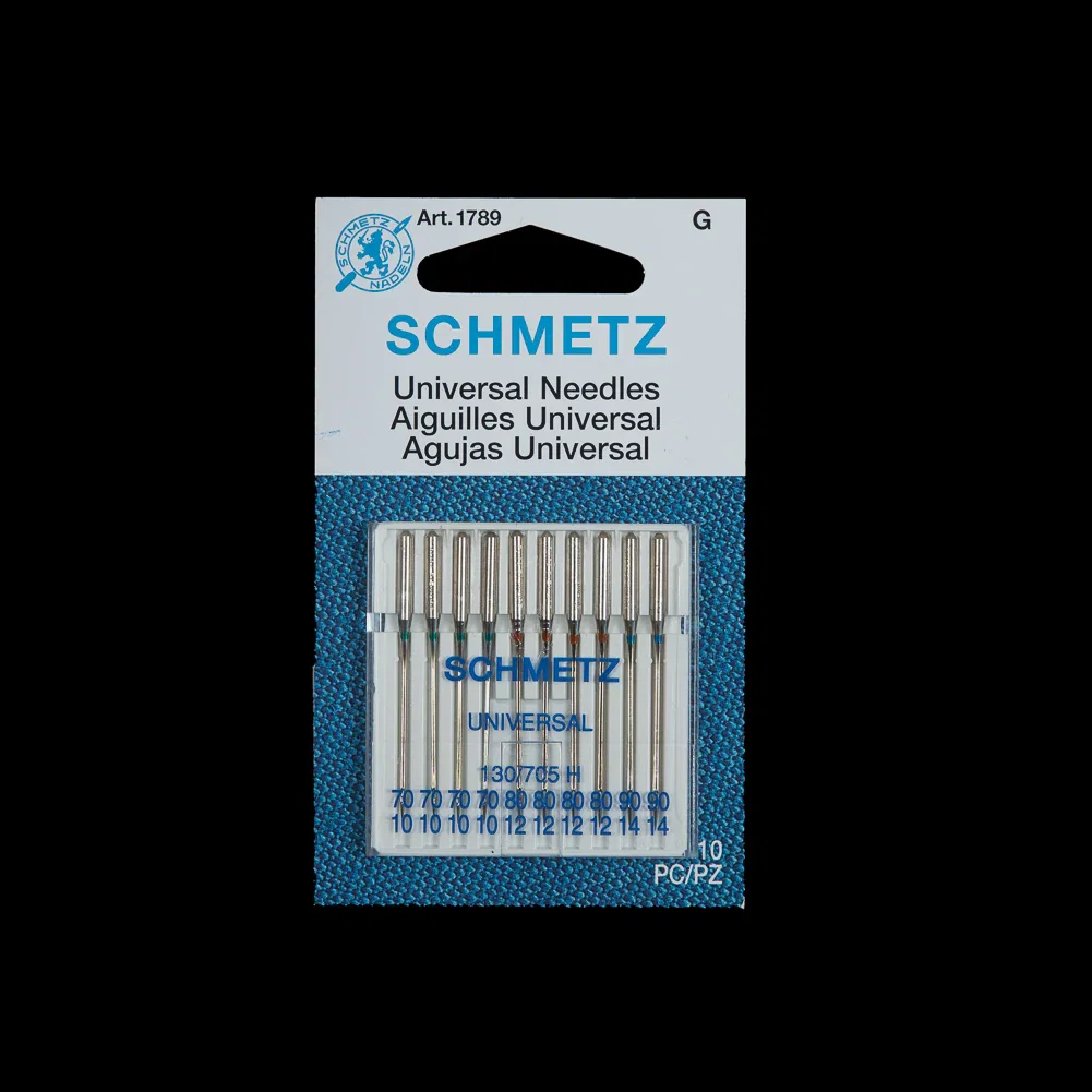 Image of Schmetz Universal Machine Needles - Assorted Sizes (70/10, 80/12, 90/14) - 10 ct