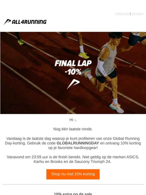 Laatste dag: 10% korting op bijna alles