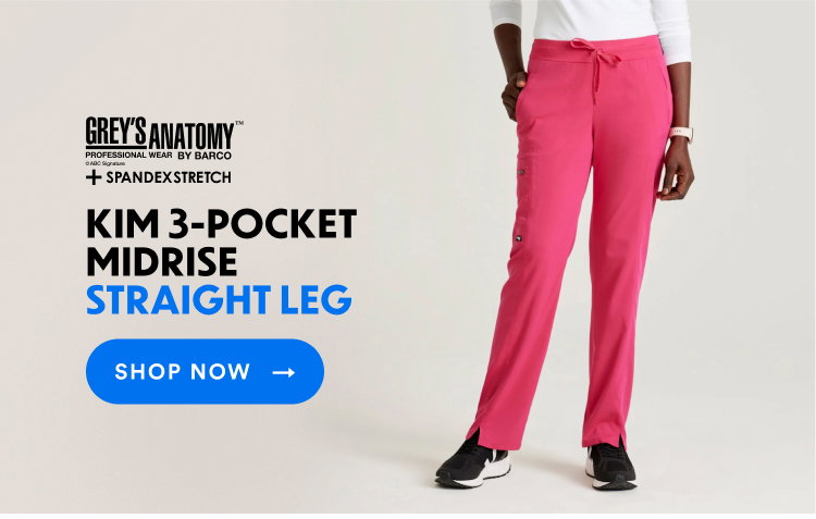 Grey's Anatomy Spandex Stretch | Kim 3-Pocket Midrise Straight Leg | Shop Now