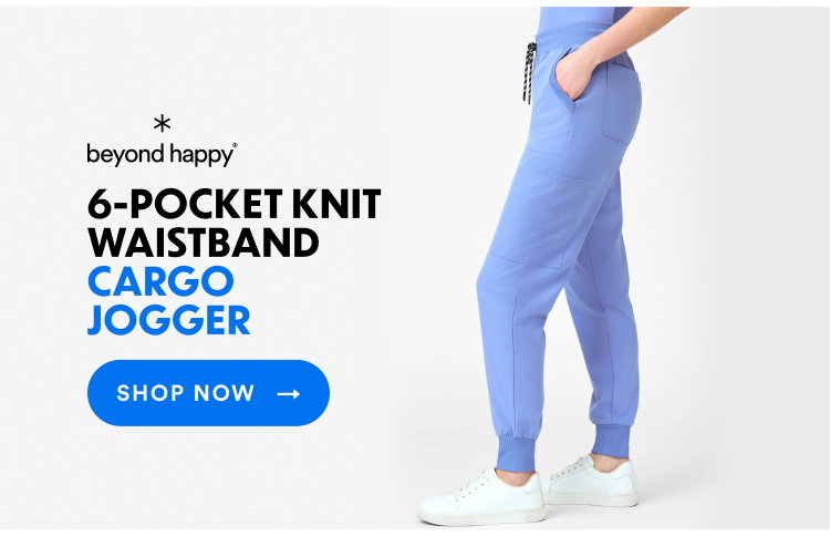 Beyond Happy | 6-Pocket Knit Waistband Cargo Jogger | Shop Now