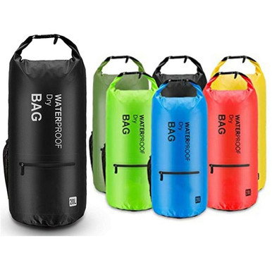 Waterproof Floating Dry Bag with 2 Exterior Zip Pockets