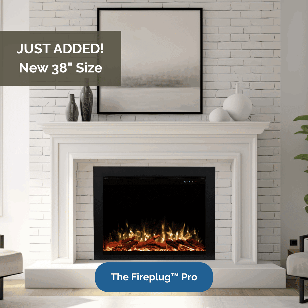 Fireplug Pro Smart Electric Fireplace Insert 38 inch
