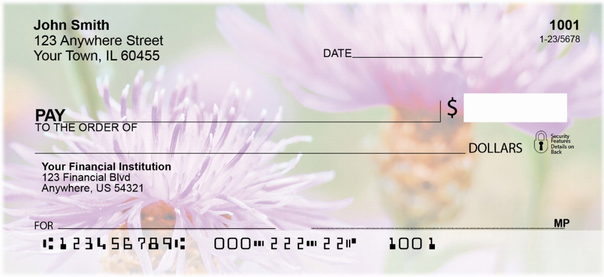 Image of Wildflowers In Bloom Personal Checks