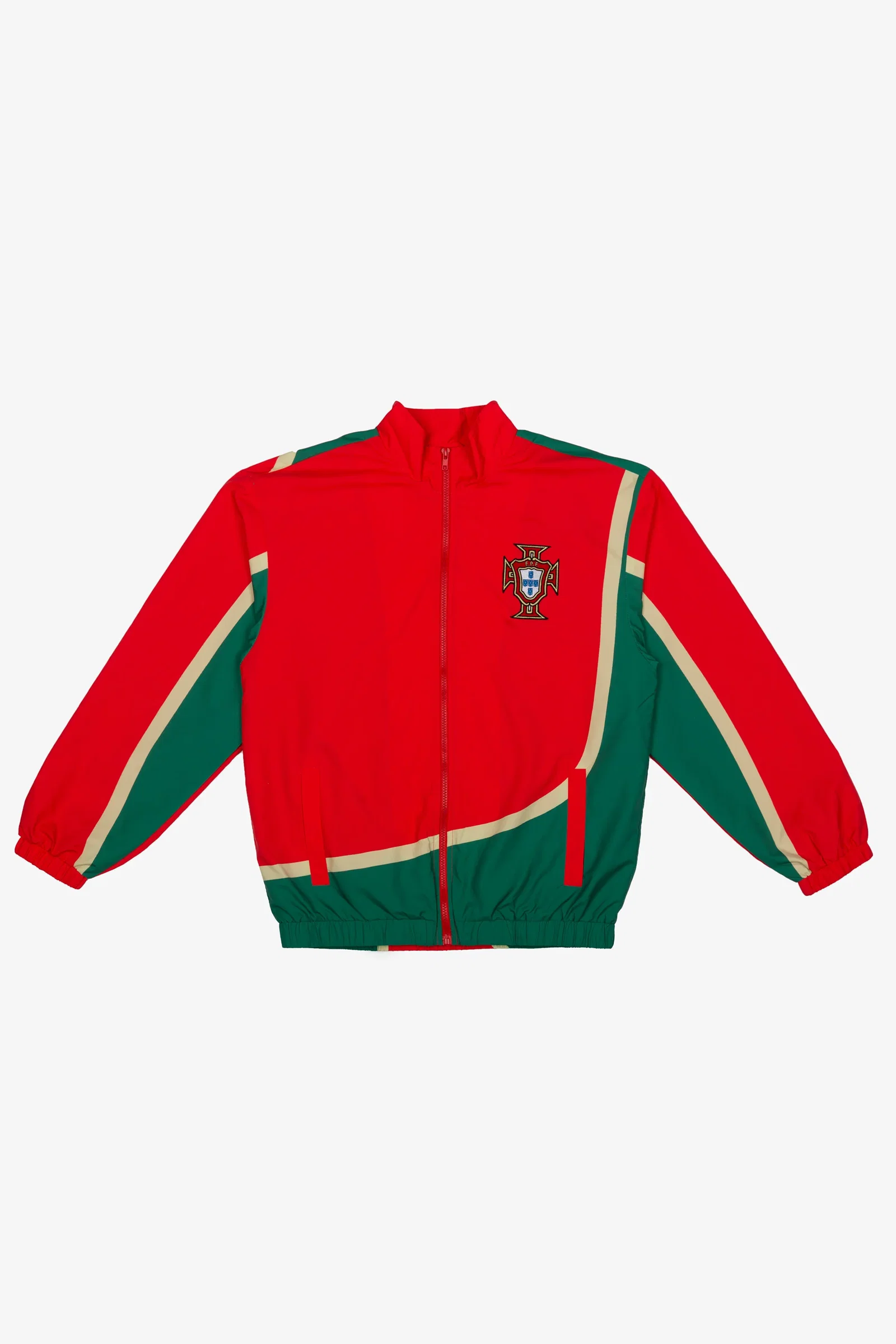 Image of Portugal Windbreaker Jacket - Red / Green