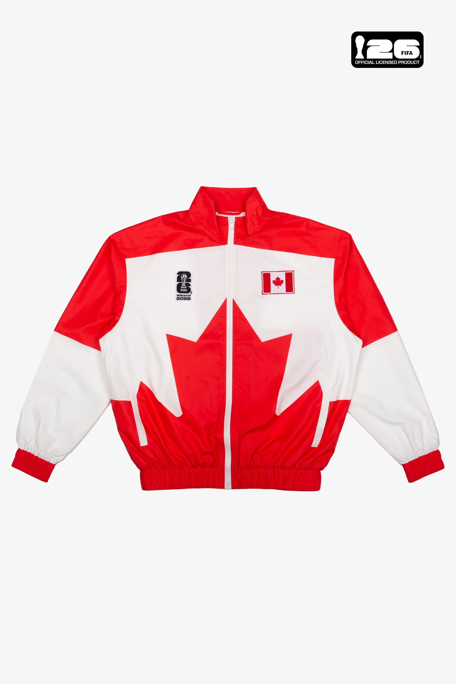 Image of FIFA World Cup 2026™ Canada Nylon Windbreaker - White / Red