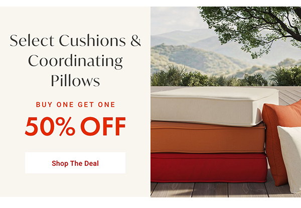Select Cushions & Coordinating Pillows - Shop the Deal