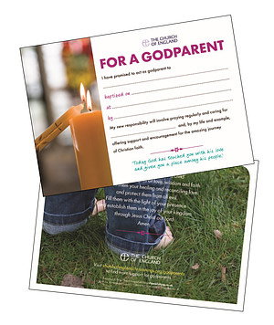 Church of England Godparent Certificate Pack of 20