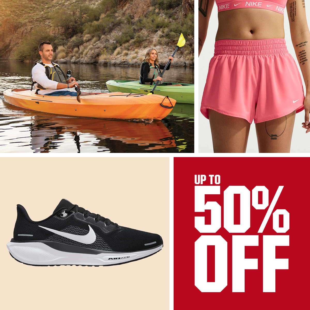 Up to 50% off.