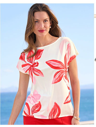Floral print top