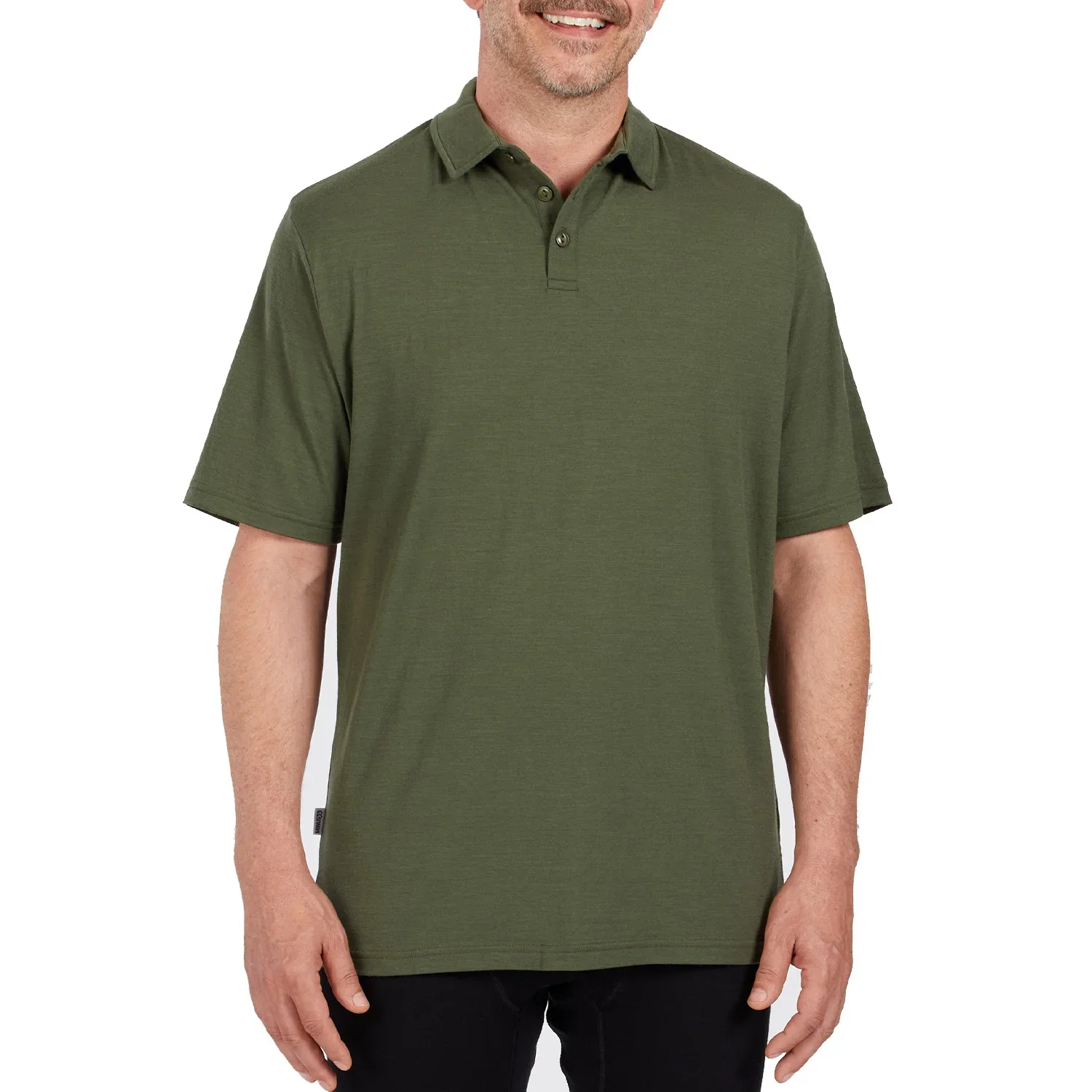 Image of Microweight Merino Polo